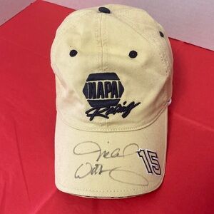 Vintage NASCAR Napa Racing Michael Waltrip Chase signed #15 hat